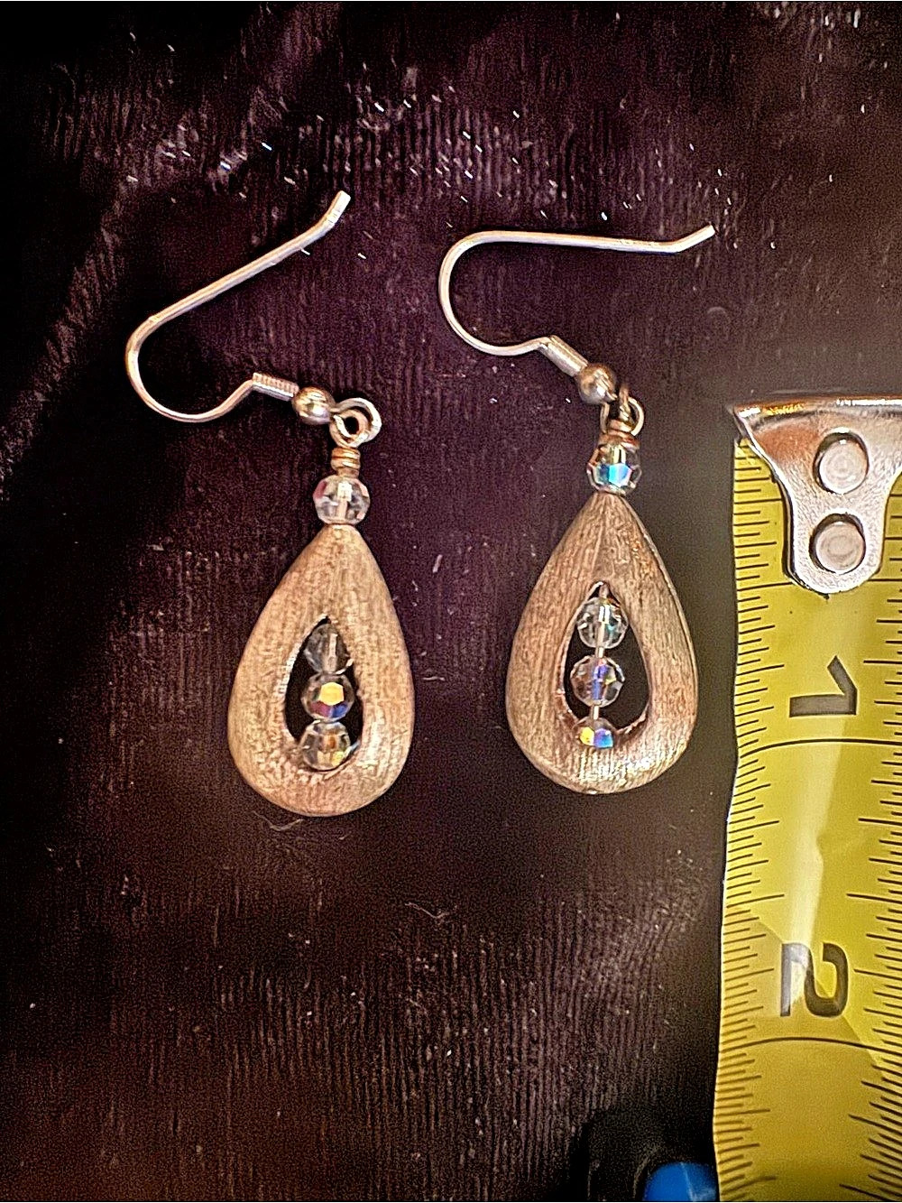 Gold-Tone Teardrop Dangle Earrings